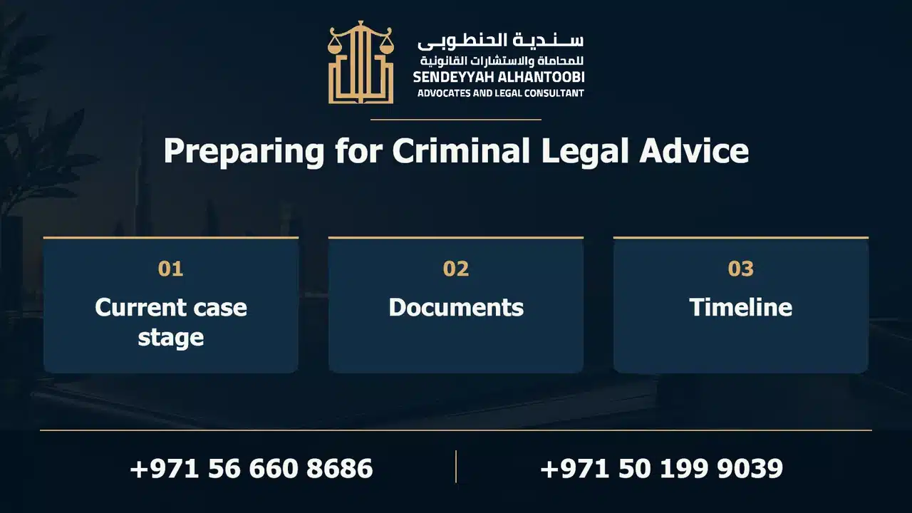 Preparing for Criminal Legal Advice