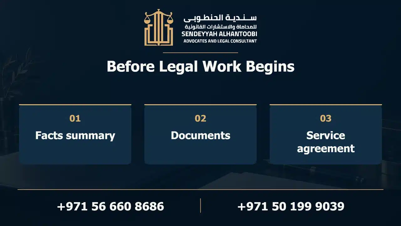 Before Legal Work Begins